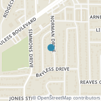 Map location of 414 Norman Drive, Euless, TX 76040