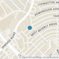 Map location of 3722 Fairfax Avenue, Dallas, TX 75209