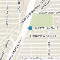 Map location of 5200 Martel Avenue #3J, Dallas, TX 75206