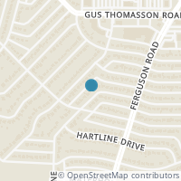 Map location of 2321 San Marcus Avenue, Dallas, TX 75228