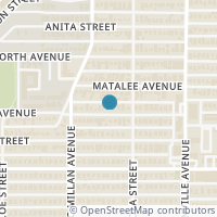 Map location of 5541 Martel Avenue, Dallas, TX 75206