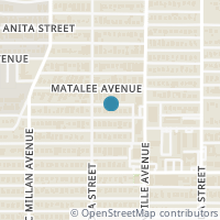Map location of 5613 Martel Avenue, Dallas, TX 75206