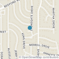 Map location of 10 Stonegate Drive, Bedford, TX 76022