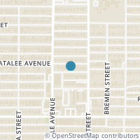Map location of 5721 Penrose Avenue, Dallas, TX 75206