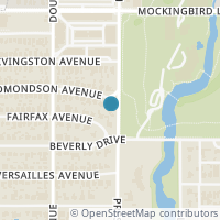 Map location of 4201 Edmondson Avenue, Highland Park, TX 75205