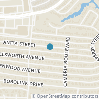Map location of 6538 Anita Street, Dallas, TX 75214
