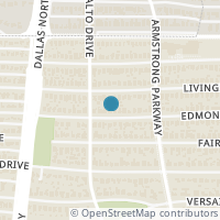 Map location of 4432 Edmondson Avenue, Highland Park, TX 75205
