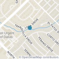 Map location of 9722 Losa Drive, Dallas, TX 75218