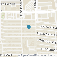 Map location of 6322 Anita Street, Dallas, TX 75214
