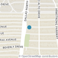 Map location of 4529 Livingston Avenue, Highland Park, TX 75205