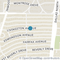 Map location of 4669 Livingston Ave, Dallas TX 75209