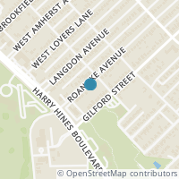 Map location of 2138 Roanoke Avenue, Dallas, TX 75235
