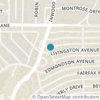 Map location of 5217 Livingston Avenue, Dallas, TX 75209