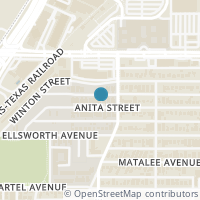 Map location of 5457 Anita Street, Dallas, TX 75206