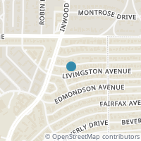Map location of 5313 Livingston Ave, Dallas TX 75209