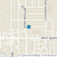 Map location of 437 Glenwood Terrace, Hurst, TX 76053