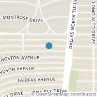Map location of 4633 Southern Avenue, Highland Park, TX 75209