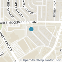 Map location of 6439 Bordeaux Avenue, Dallas, TX 75209