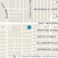 Map location of 5923 Winton Street, Dallas, TX 75206