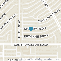 Map location of 3006 Mayhew Drive, Dallas, TX 75228