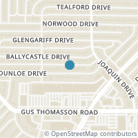 Map location of 2337 Dunloe Ave, Dallas TX 75228