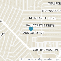 Map location of 2203 Dunloe Ave, Dallas TX 75228