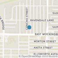 Map location of 4216 Concho Street, Dallas, TX 75206