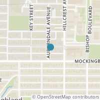 Map location of 3419 Potomac Avenue, Highland Park, TX 75205
