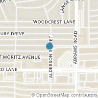 Map location of 6268 Ravendale Lane, Dallas, TX 75214