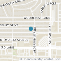 Map location of 6259 Ravendale Lane, Dallas, TX 75214