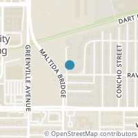 Map location of 5803 Ravendale Ln, Dallas TX 75206