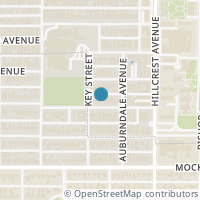 Map location of 3448 Normandy Avenue, University Park, TX 75205