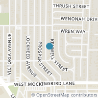 Map location of 6619 Kenwell St, Dallas TX 75209