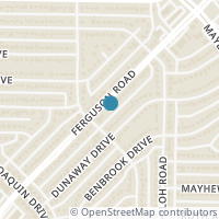 Map location of 10518 Ferguson Road, Dallas, TX 75228