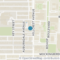 Map location of 5935 Hillcrest Avenue #1, University Park, TX 75205