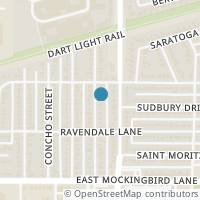 Map location of 4332 Somerville Avenue, Dallas, TX 75206