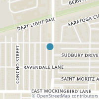 Map location of 4335 Skillman Street, Dallas, TX 75206