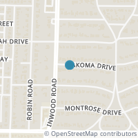 Map location of 5314 Nakoma Drive, Dallas, TX 75209