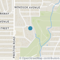Map location of 6023 Saint Andrews Drive, University Park, TX 75205