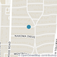 Map location of 5362 Wenonah Drive, Dallas, TX 75209