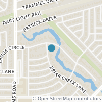 Map location of 4430 Briar Creek Lane, Dallas, TX 75214
