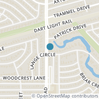 Map location of 6405 Lange Cir, Dallas TX 75214
