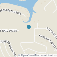Map location of 325 Split Rail Drive, Graford, TX 76449