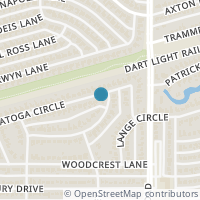 Map location of 6276 Saratoga Circle, Dallas, TX 75214