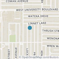 Map location of 6910 Lockheed Avenue, Dallas, TX 75209