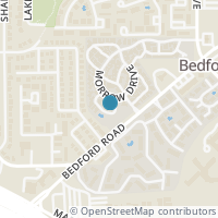 Map location of 16 Park Lane, Bedford, TX 76021