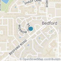 Map location of 88 Morrow Drive, Bedford, TX 76021
