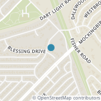 Map location of 6907 Blessing Drive, Dallas, TX 75214