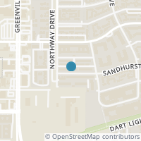 Map location of 5831 Sandhurst Ln #D, Dallas TX 75206