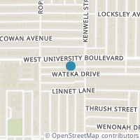 Map location of 4811 Wateka Drive, Dallas, TX 75209